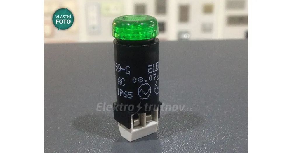 Značkový ELECO VEP SMS-99 G zelená signálka 230V