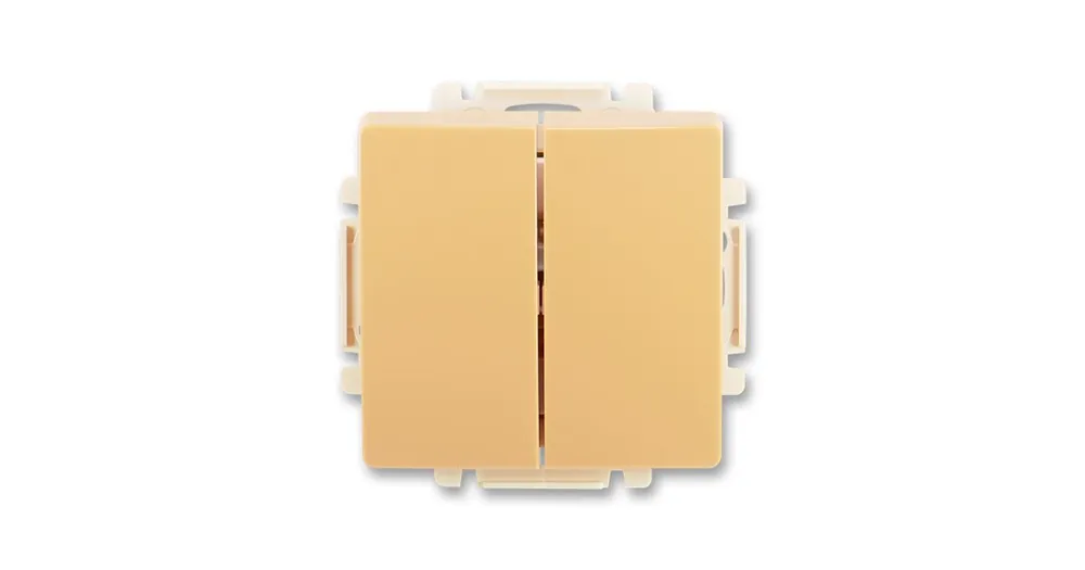 ABB 3557G-A87340 D1 Swing®, Swing®L Ovladač zapínací dvojitý, béžová Ověřený