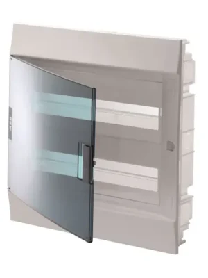 ABB 1SLM004101A1206 Rozvodnice modulové Rozvodnice zapuštěná, 36 Modulů (2x18), plastová průhledná dvířka, krytí IP41, řada Mistral41F, včetně N+PE svorek (21 + 21) Doprava Zdarma