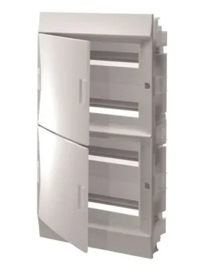 ABB 1SLM004102A1110 Rozvodnice modulové Rozvodnice zapuštěná, 72 Modulů, plastová plná dvířka, krytí IP41, řada Mistral41F, včetně N+PE svorek (42 + 42) Odeslání Ihned