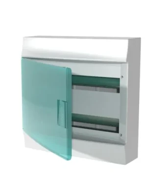 ABB 1SPE007717F0921 Rozvodnice nástěná, 36 Modulů (2x18), plastová průhledná dvířka, krytí IP41, řada Mistral41W, včetně N+PE svorek (21 + 21) Akce