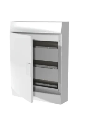 ABB 1SLM004102A3109 Rozvodnice nástěná, 54 Modulů, plastová plná dvířka, krytí IP41, řada Mistral41W, včetně N+PE svorek (32 + 32) Originální