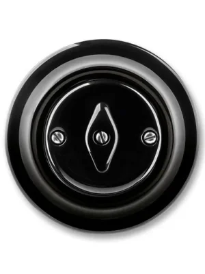 ABB 3560K-C07345 N Decento® Přepínač křížový č.7, otočný černý porcelán Cenově Výhodný