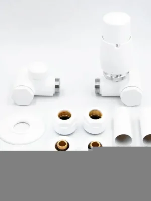 Super Cena INTER-SET-RW, rohový ventil Z8, barva bílá, pravé provedení, komplet set