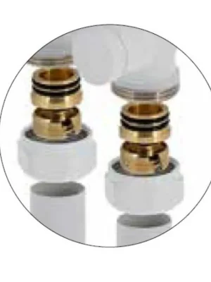 Svěrné spojky pro Pex-Al-Pex potrubí 16×2 mm, černá, TERM-SET, SINGLE-SET Expresní Doručení