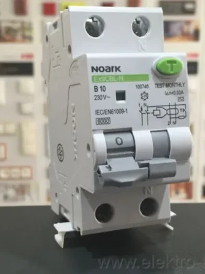 Značkový Noark Ex9BL-N 16A/B 30mA 6kA /107622/ Proudový chránič s nadproudovou ochranou 1P+N /náhrada za 100742/