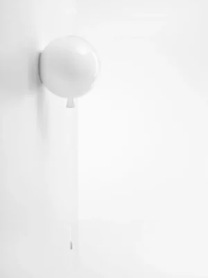 Značkový Memory, nástěnné svítidlo bílé lesklé, 1x15W E27, prům. 25cm - BROKIS A