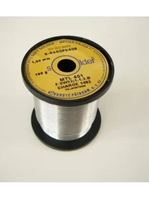 Značkový Cín na špulce olovnatý trubičkový pájecí S-Sn60Pb40E průměr 1 mm/100g