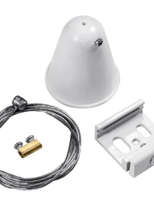 Závěs pro 3 fázovou lištu TRACK Bílý KIT - CENTURY Nejprodávanější