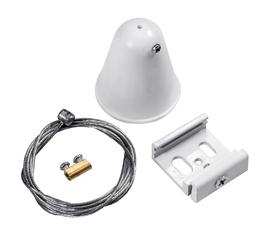 Závěs pro 3 fázovou lištu TRACK Bílý KIT - CENTURY Nejprodávanější