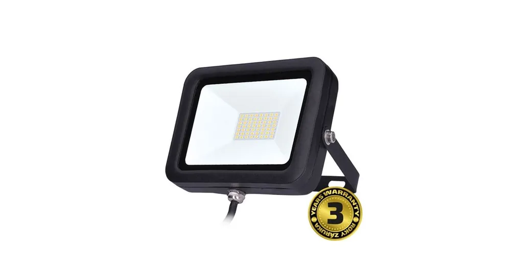 Značkový SOLIGHT LED WM-50W-L reflektor 50W 4600lm CW studená bílá 230V 5000k IP65