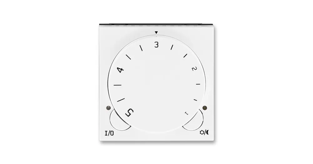 ABB 3292H-A10101 01 Levit Termostat univerzální s otočným nastavením teploty (ovl. jednotka); bílá/ledová bílá Víkendová Akce