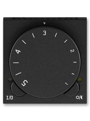 ABB 3292H-A10101 63 Levit Termostat univerzální s otočným nastavením teploty (ovl. jednotka); onyx/kouřová černá Autentický