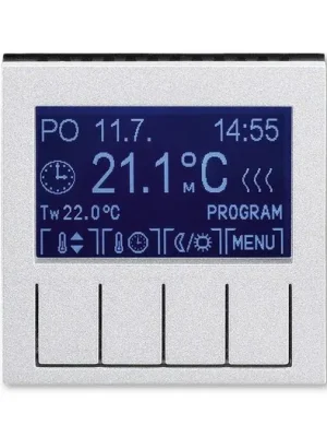ABB 3292H-A10301 70 Levit Termostat univerzální programovatelný (ovládací jednotka); titanová/kouř. černá Nová Kolekce