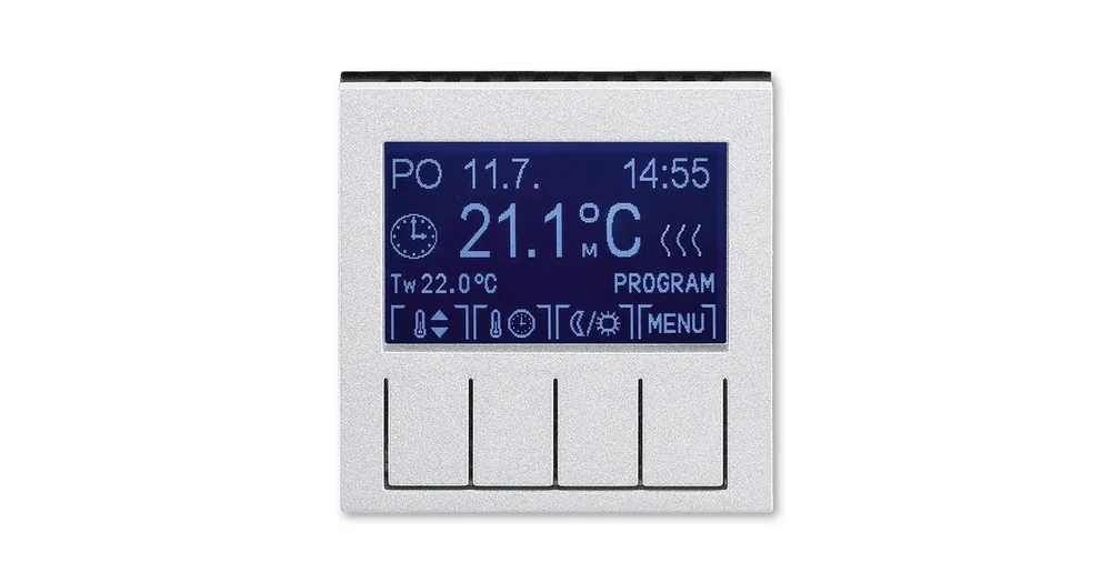 ABB 3292H-A10301 70 Levit Termostat univerzální programovatelný (ovládací jednotka); titanová/kouř. černá Nová Kolekce