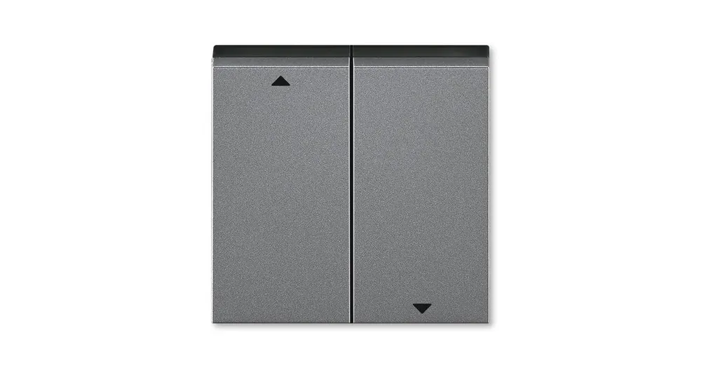 ABB 3559H-A00662 69 Levit Kryt spínače žaluziového kolébkového, dělený, s potiskem; ocelová/kouřová černá Přímo Od Výrobce