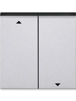 ABB 3559H-A00662 70 Levit Kryt spínače žaluziového kolébkového, dělený, s potiskem; titanová/kouř. černá Zlevněný