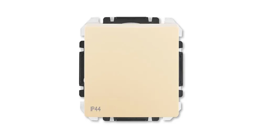 ABB 3557G-A01940 C1 Swing®L IP44 Spínač jednopólový, s krytem, řazení č.1, upevnění drápky,krémová Značkový