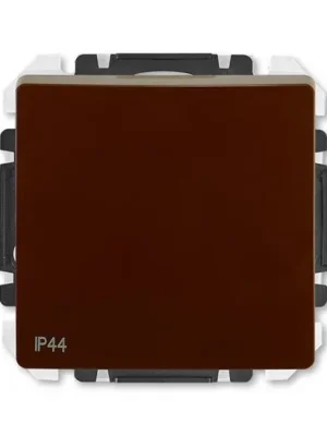 ABB 3557G-A01940 H1  Swing®L IP44 Spínač jednopólový, s krytem, řazení č.1, upevnění drápky, hnědá Oblíbený