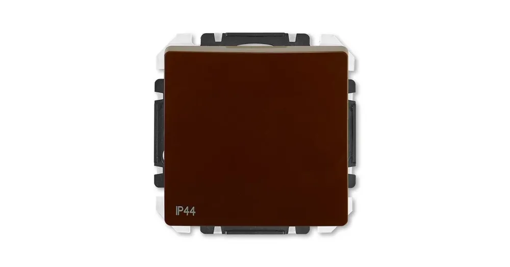 ABB 3557G-A01940 H1  Swing®L IP44 Spínač jednopólový, s krytem, řazení č.1, upevnění drápky, hnědá Oblíbený