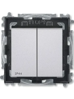 ABB 3559H-A05940 70 Levit s IP44  krytím, Přepínač sériový s krytem, řazení č.5,Titanová/kouřová černá Autentický