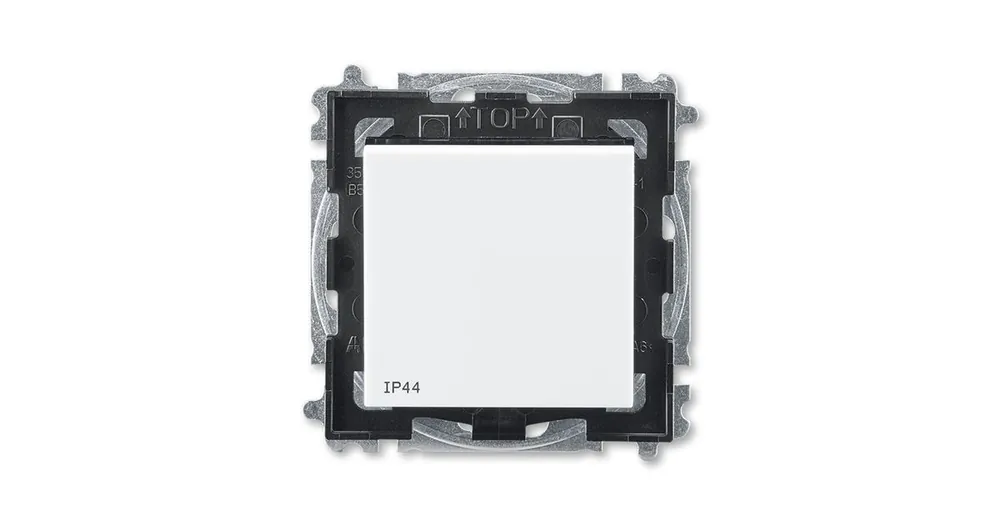 ABB 3559H-A07940 62 Levit s IP44  krytím, Přepínač křížový s krytem, řazení č.7, Bílá/kouřová černá Cenově Výhodný