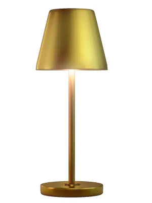 Nabíjecí stmívatelné LED svítidlo LUME zlaté 2W 3000K IP54 USB  - CENTURY Speciální Cena