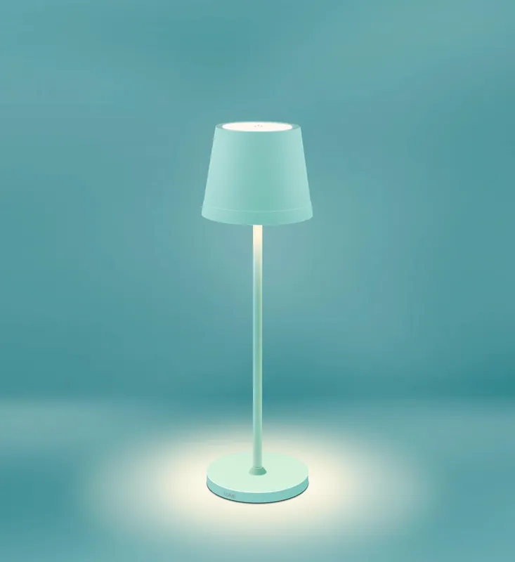 Nabíjecí stmívatelné LED svítidlo LUME PLUS tyrkysová 2,2W 2700K IP54 USB Ra95 - CENTURY Originální