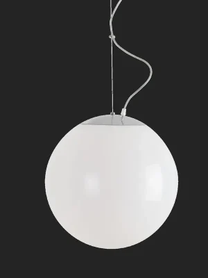 Značkový UKONČENA VÝROBA ISIS L3 PM HP závěsné plastové svítidlo nerez leštěná / bílá IP40 4000 K 52W LED DALI - OSMONT