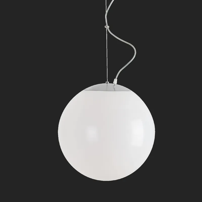 Značkový UKONČENA VÝROBA ISIS L3 PM HP závěsné plastové svítidlo nerez leštěná / bílá IP40 4000 K 52W LED DALI - OSMONT