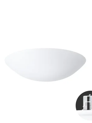 Značkový TITAN V2 stropní/nástěnné plastové polovestavné svítidlo bílá IP44 3000 K 24W LED HF - OSMONT