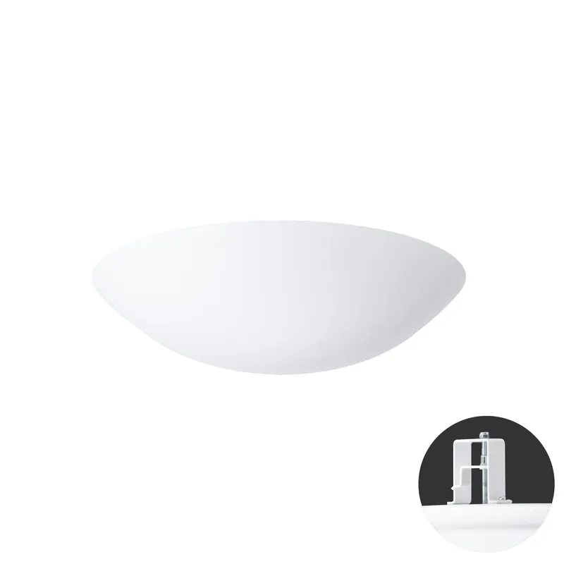 Značkový TITAN V2 stropní/nástěnné plastové polovestavné svítidlo bílá IP44 3000 K 24W LED HF - OSMONT