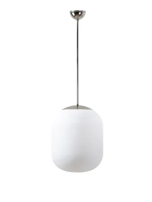 Značkový TANIA P1 závěsné skleněné svítidlo nerez / bílá IP40 3000 K 27W LED - OSMONT