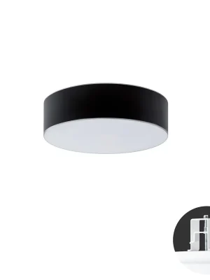 Značkový ERIS CV2 stropní/nástěnné skleněné polovestavné svítidlo bílá / černá IP44 3000 K 13W LED - OSMONT