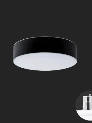 Značkový ERIS CV3 stropní/nástěnné skleněné polovestavné svítidlo bílá / bílo - černá IP44 3000 K 27W LED nouzové kombinované 3 h (původní kód OS 67148) - OSMONT